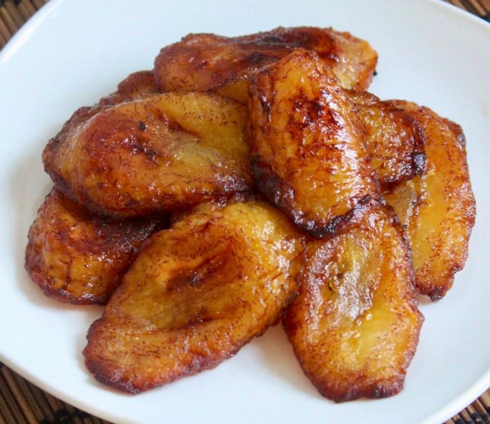 Sweet fried ripe plantains (maduros)
